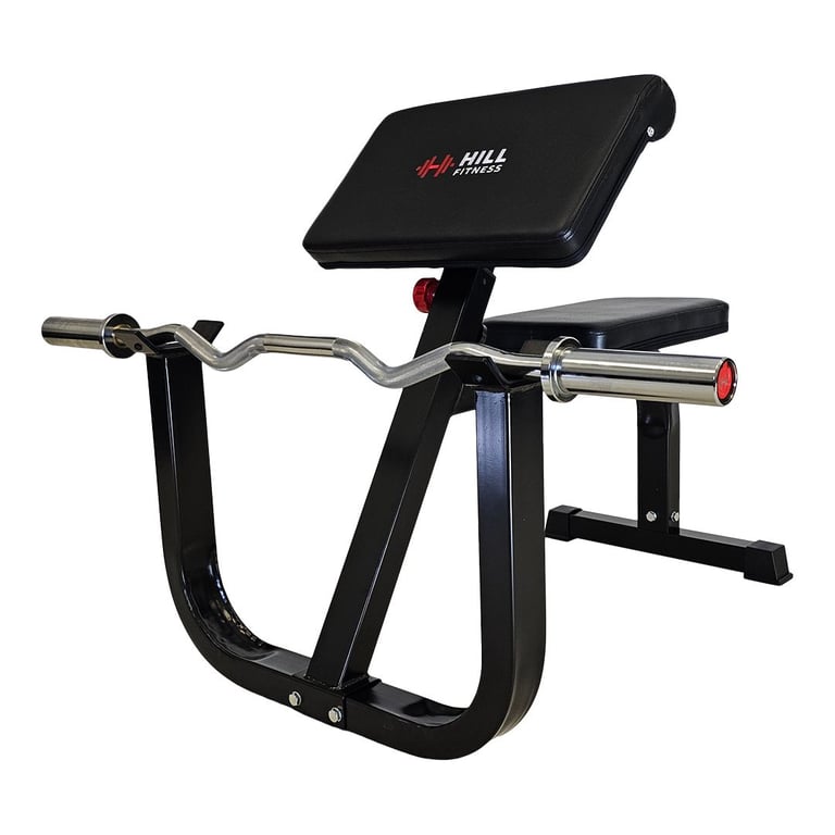 image for *SALE* HILL Athlete Series: Preacher Curl Bench - Weights Gym EZ