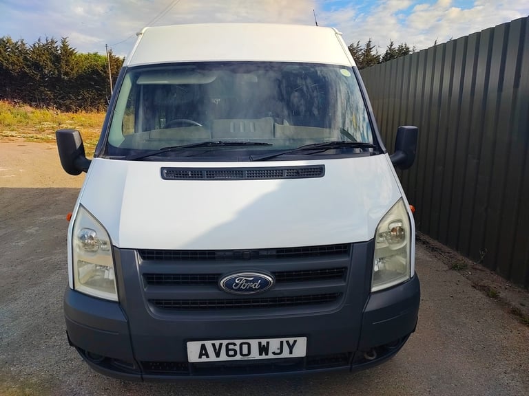 FORD TRANSIT 17 SEAT MINIBUS 2011 60 REG XLWB EX COUNCIL WITH FSH IDEAL CAMPERVAN NO VAT