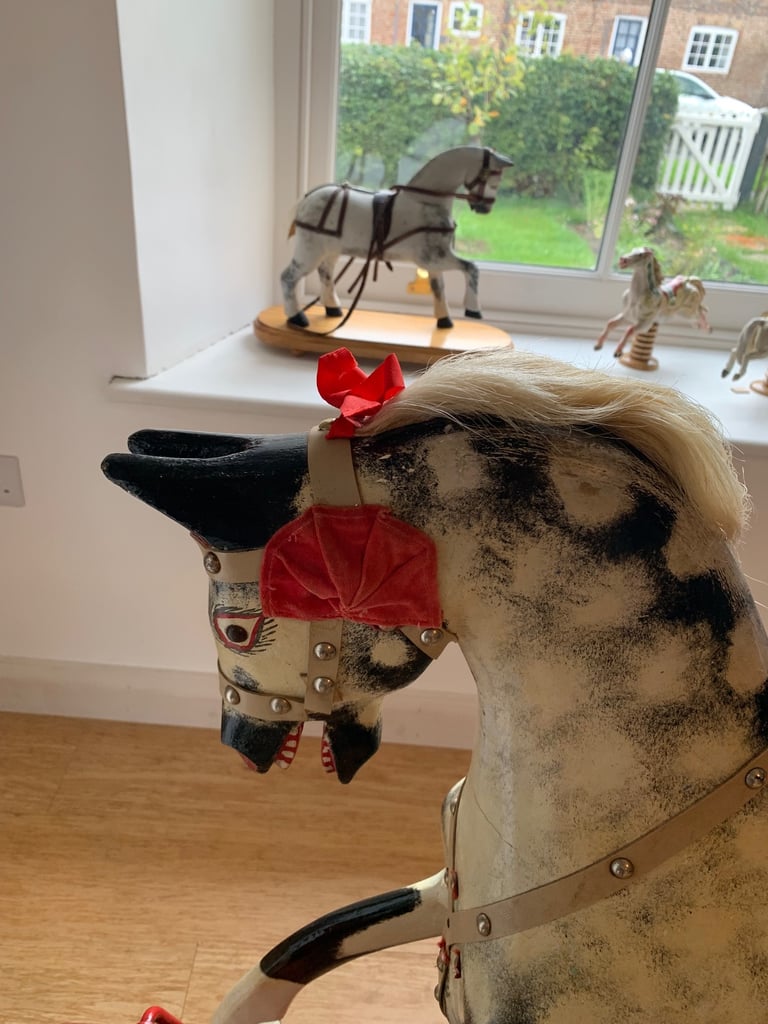 Old wooden rocking horse