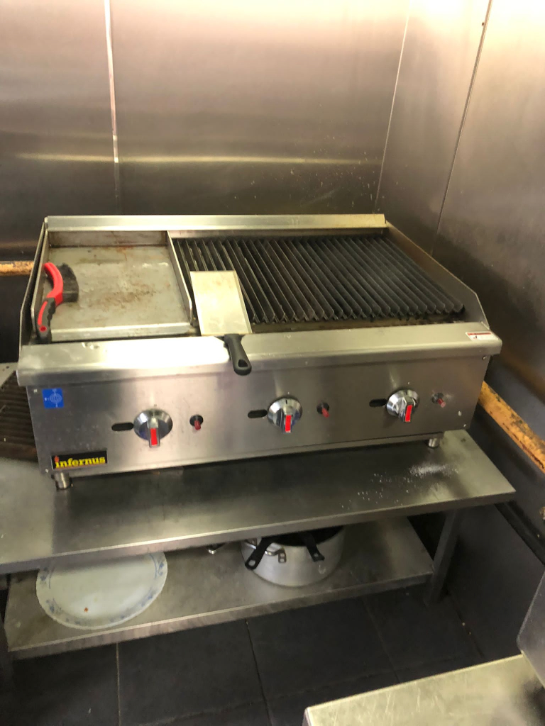 Commercial catering equipment Gas Griddles restaurant trailer kitchen items 