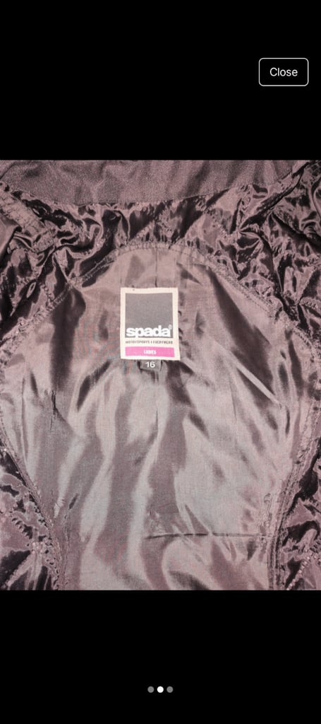 Spada Ladies Motorcycle Jacket size 16