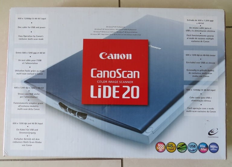 Canon CanoScan LiDE 20 USB flatbed scanner