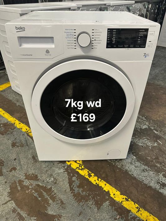 image for Beko 7kg washer dryer 🌟 Free Delivery 🌟 120 Days Warranty 🌟 