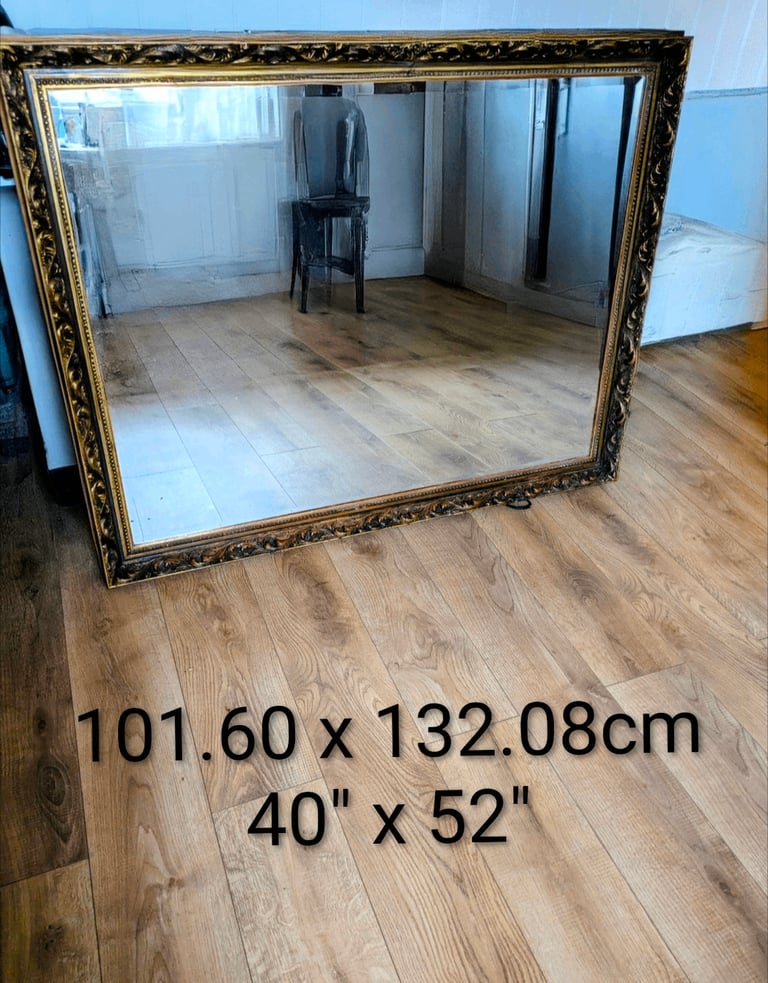 Large Heavy Ornate Mirror