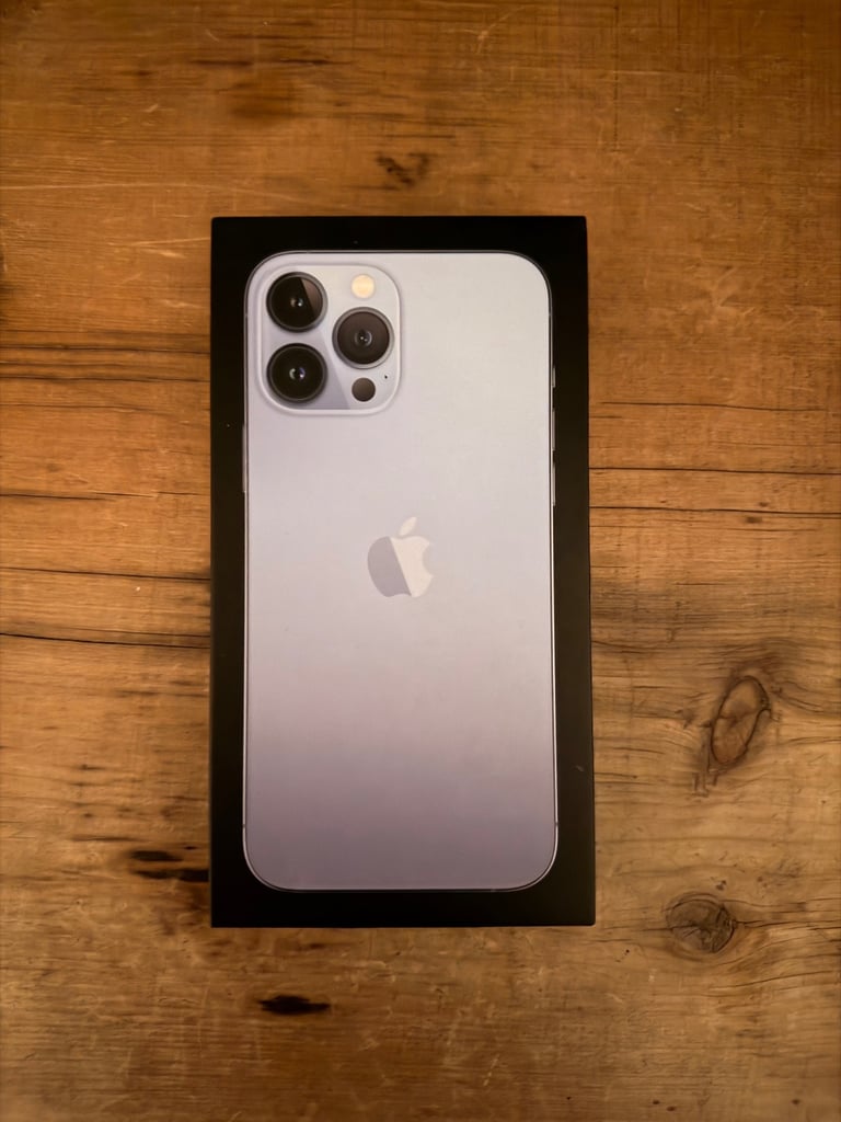 Apple iPhone 13 Pro Max - 128GB - Sierra Blue (Unlocked) A2643 (GSM) 