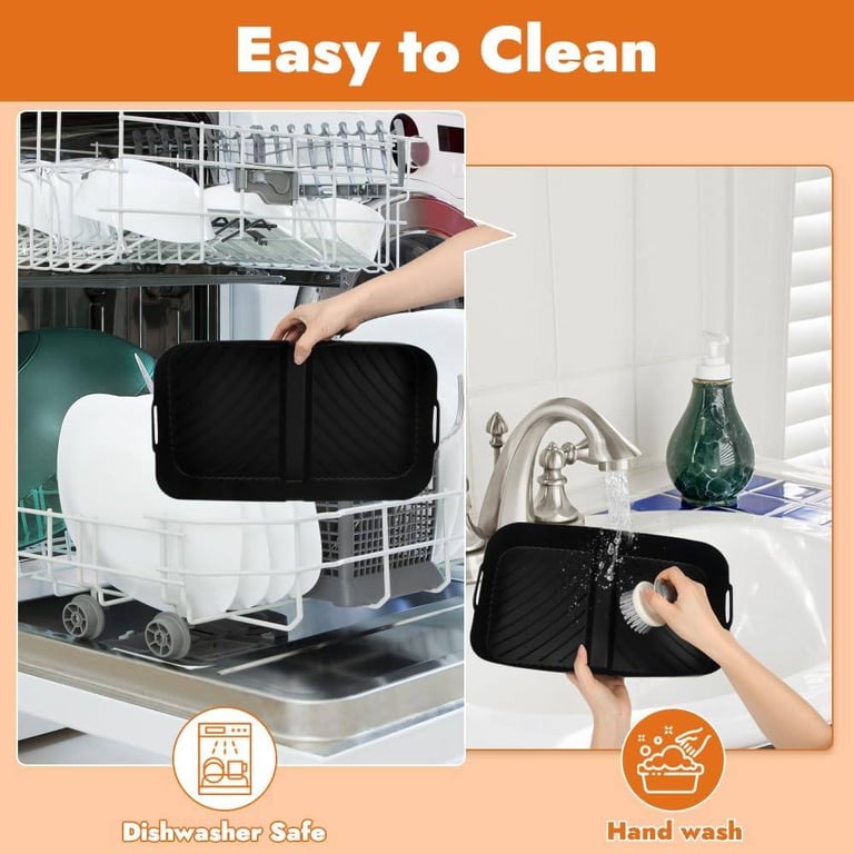 GINOYA Large Air Fryer Liners for Ninja Flexi Drawer AF500UK 10.4 litres