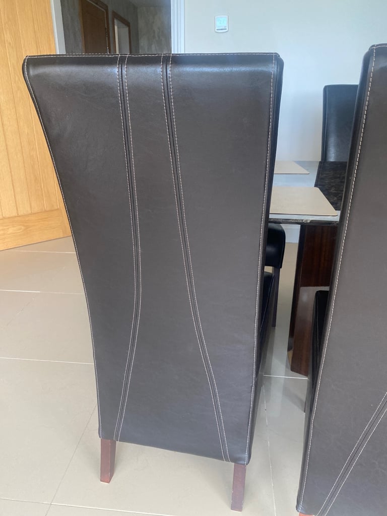 image for House of Fraser brown dining chairs 