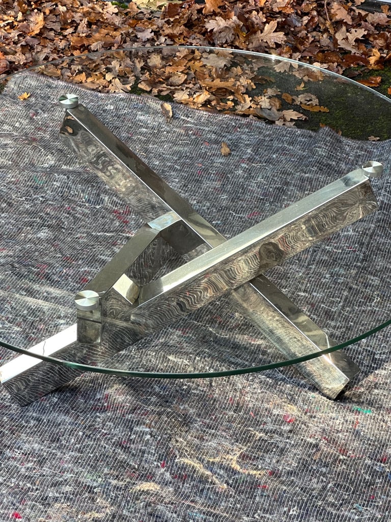 Tivoli Coffee Table (Kesterport) Glass and Metal