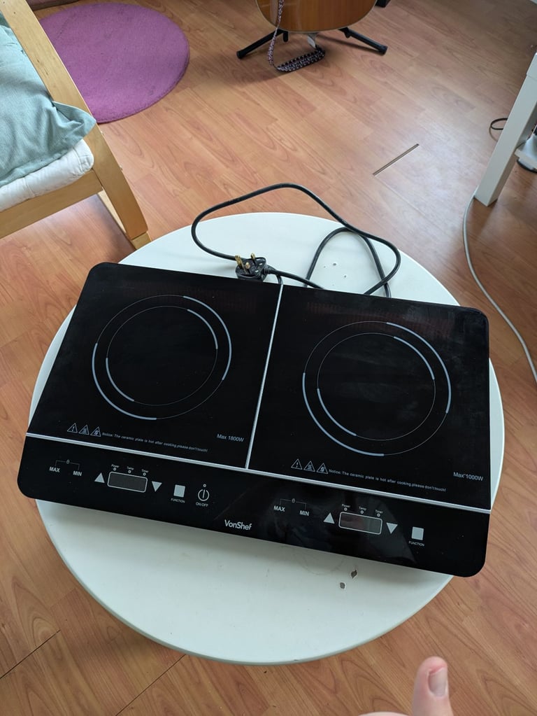 image for Vonshef dual induction tabletop hob