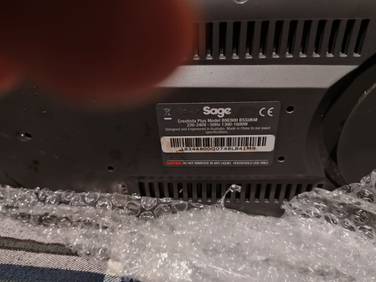 Sage Creatista Plus Nespresso machine
