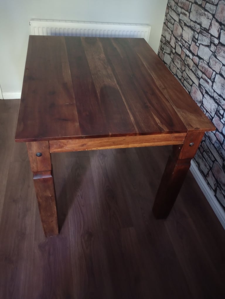 Solid wood table 