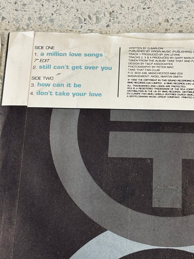 Take that & related artists 7 inch vinyl job lot 