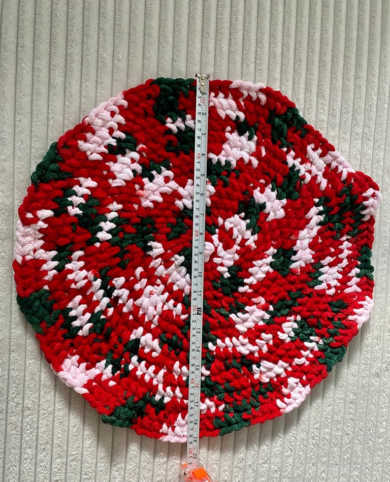 Small round Christmas rug/ Mat