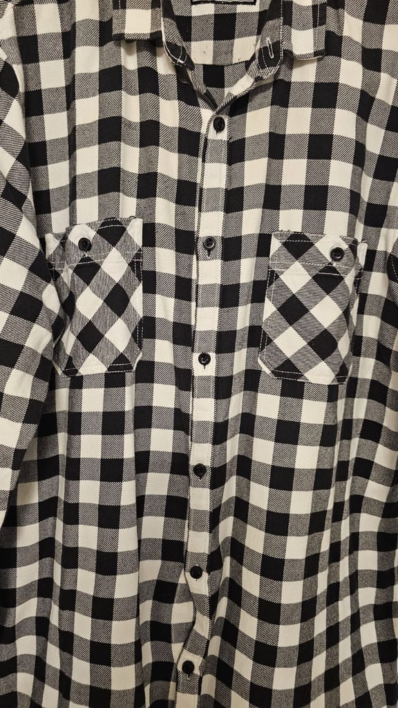 Splash Black and White Check Shirt
