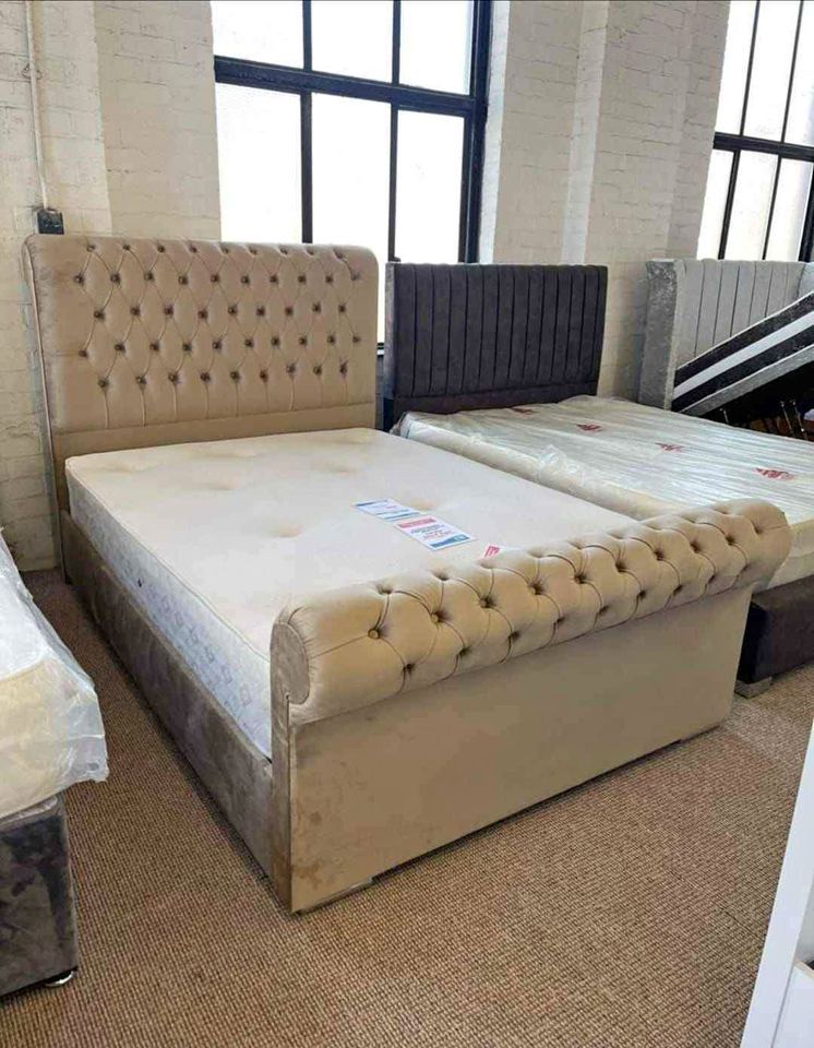 image for Big Deal - Luxury Sleigh Double Bed Available (Optional)