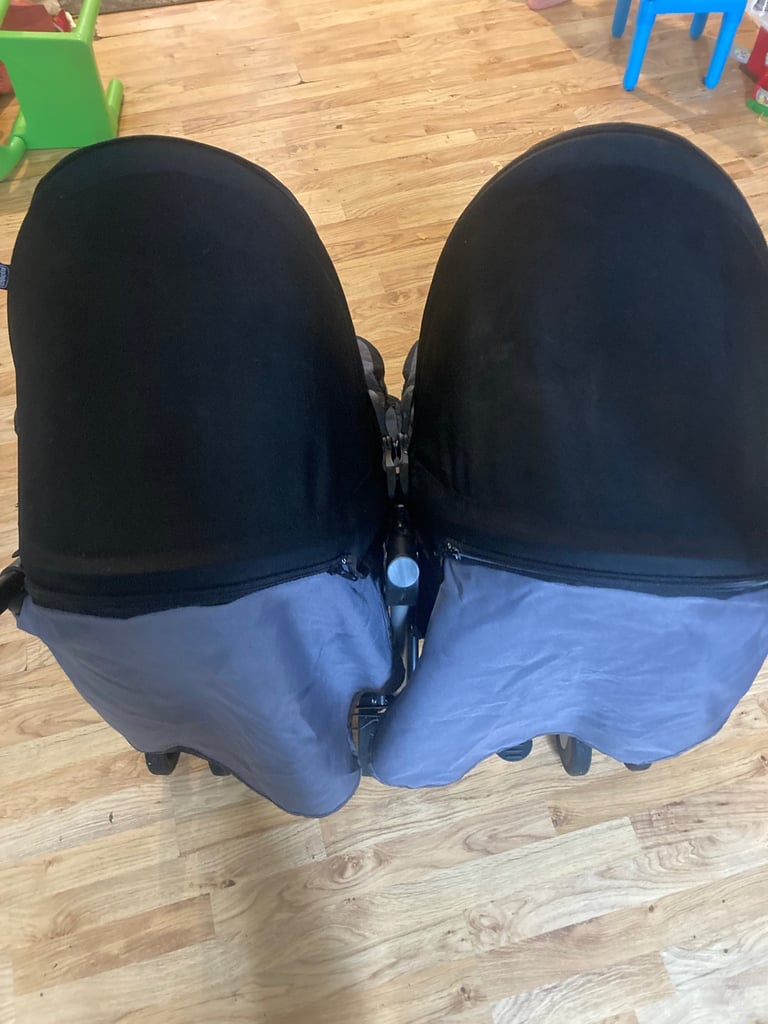 Chicco echo grey & black double buggy 