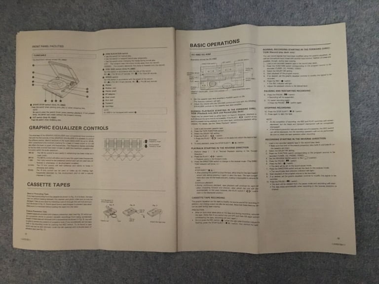 Vintage Hi Fi System , Cabinet, Record Deck,Amp, Radio , Aerial, Cassette player & tapes