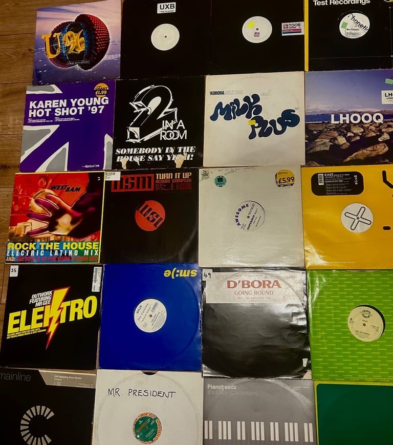 image for House music vinyl mix Trance Garage Dance 12” collection 