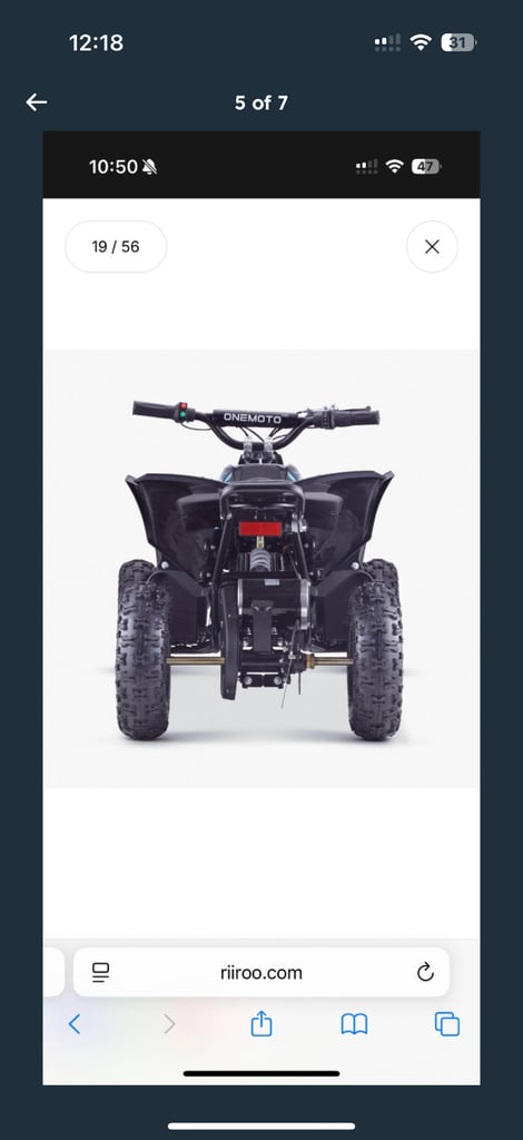 Electric quad bike