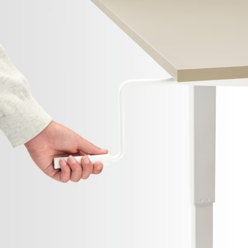 IKEA adjustable height  TROTTEN Desk sit/stand, white, 160x80 cm