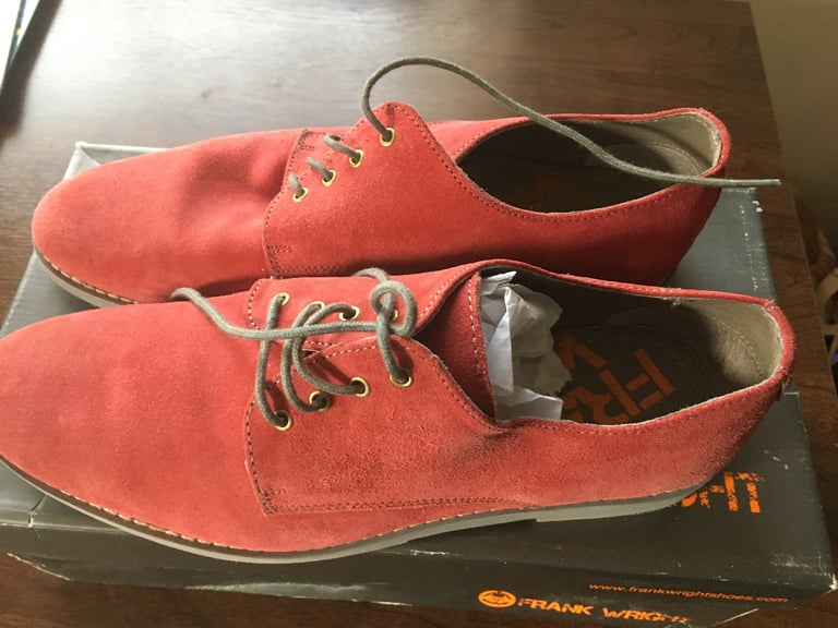 Frank Wright Strawberry suede shoes.