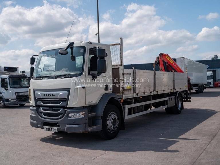 2018 (68) DAF LF 260 4X2 CRANE MOUNTED DROPSIDE FLATBED