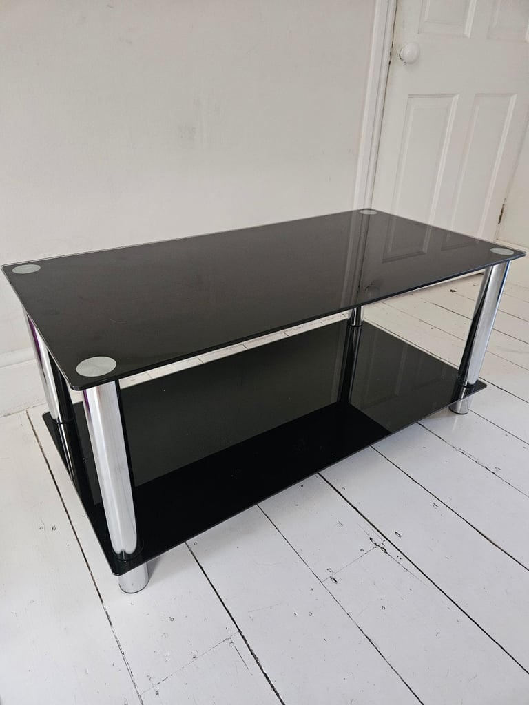 Glass coffee table