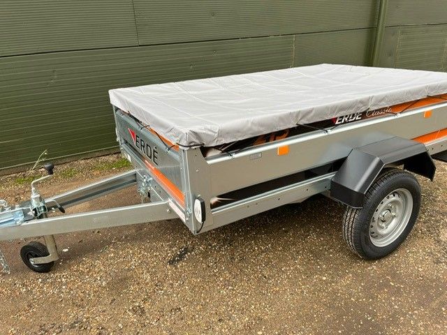 Tipping General Purpose Trailer with Flat Cover - ERDE 193 (Ready Built)