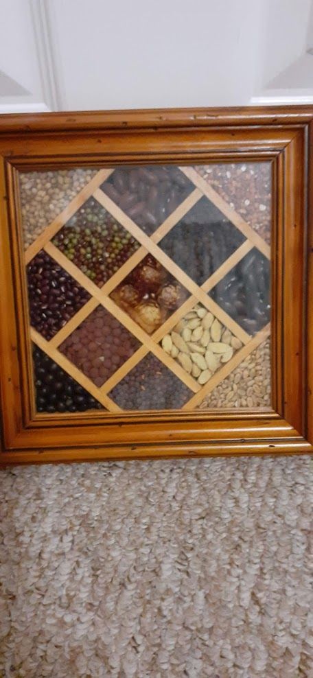 image for Box Picture Frame with Seeds and Flower Heads