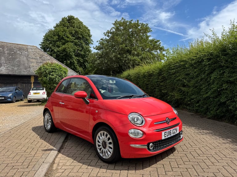 2016 Fiat 500 0.9 TwinAir 105 Lounge 3dr HATCHBACK Petrol Manual