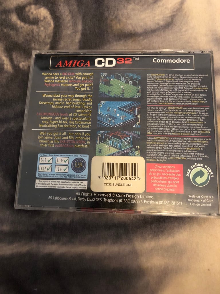 Skeleton krew Amiga cd32 game vgc