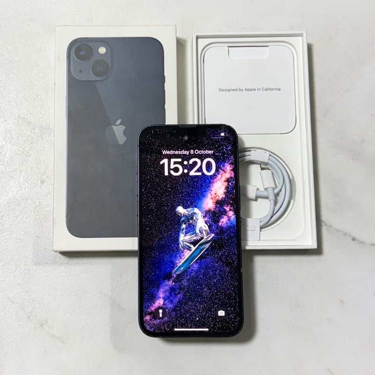 image for iPhone 13 128GB Unlocked (Good Condition) With Box & Charger