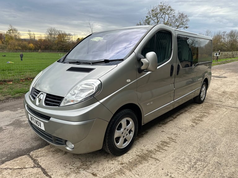 2011 Renault Trafic 115 Sport [Sat Nav] Crew Cab LWB Van WINDOW VAN Diesel Manual