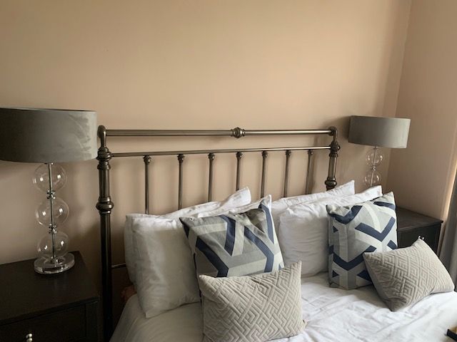 image for King Size Metal Bedframe with Mattress