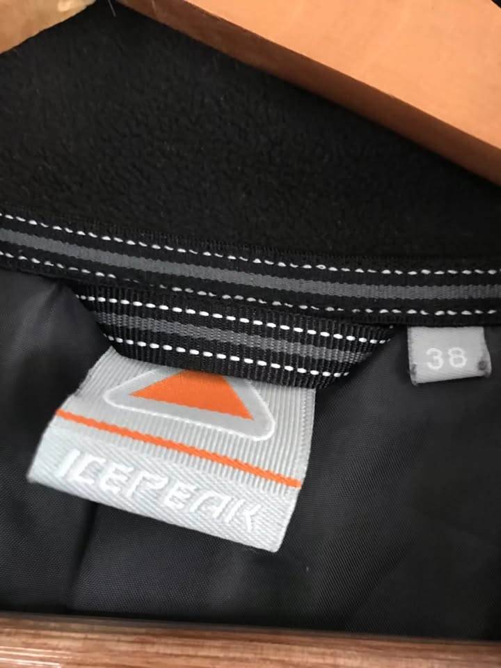 ICEPEAK Women's Black Zip Front Fully Lined Fleece - Size 12