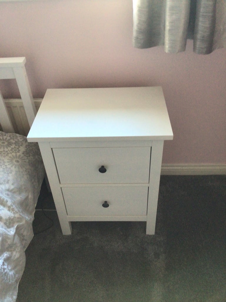 image for Hemnes Bedside Table x 2 