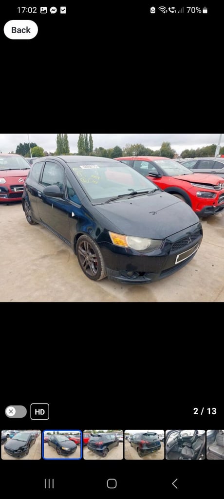 image for Mitsibushi colt ralliart breaking 