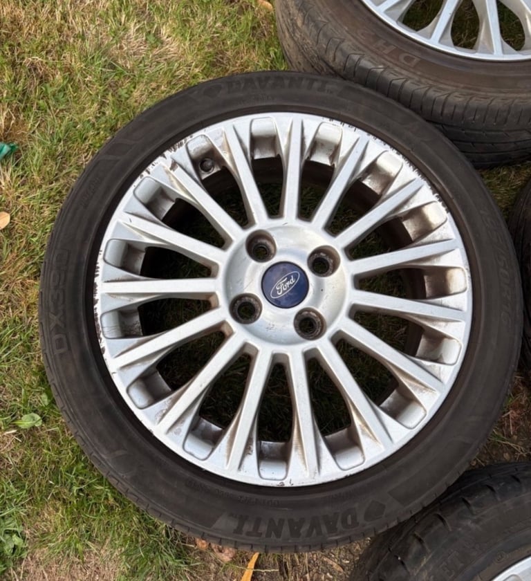16” 4x108 Ford fiesta zetec ecoboost spoke alloy wheels alloys with tyres Mk8