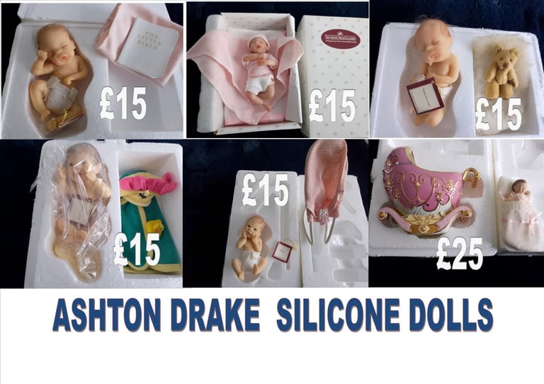 Ashton drake dolls  PRICES IN PICTURE