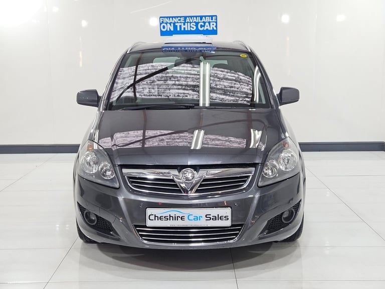 2012 12 VAUXHALL ZAFIRA 1.6 16V DESIGN MPV 5DR PETROL MANUAL EURO 5 (SNAV) (115 