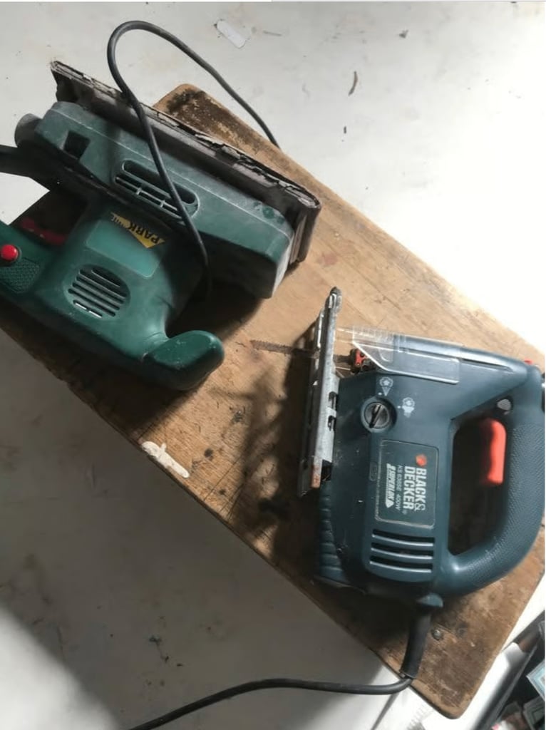 image for Black and Decker jigsaw(blade needs replacing) and Palmers hand sander