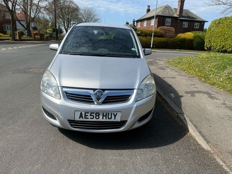 VAUXHALL ZAFIRA 1.6 Exclusive MPV 5 Drs 7-Seater with 12 Months MOT Full-Ser Hist& Low 91K Miles