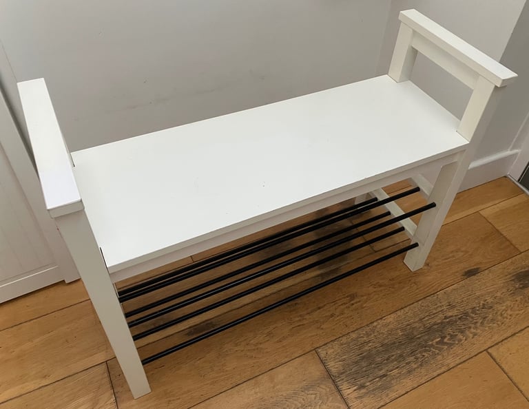 IKEA Hemnes Bench with Shoes Storage White