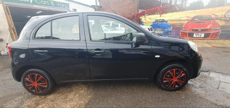 image for 2013 13 NISSAN MICRA 1.2 VISIA LOW 75K FULL MOT 5DR BLUETOOTH BLACK PX SWAPS