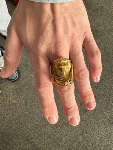 9ct Gold filled cowboy saddle ring in Middlesbrough, North