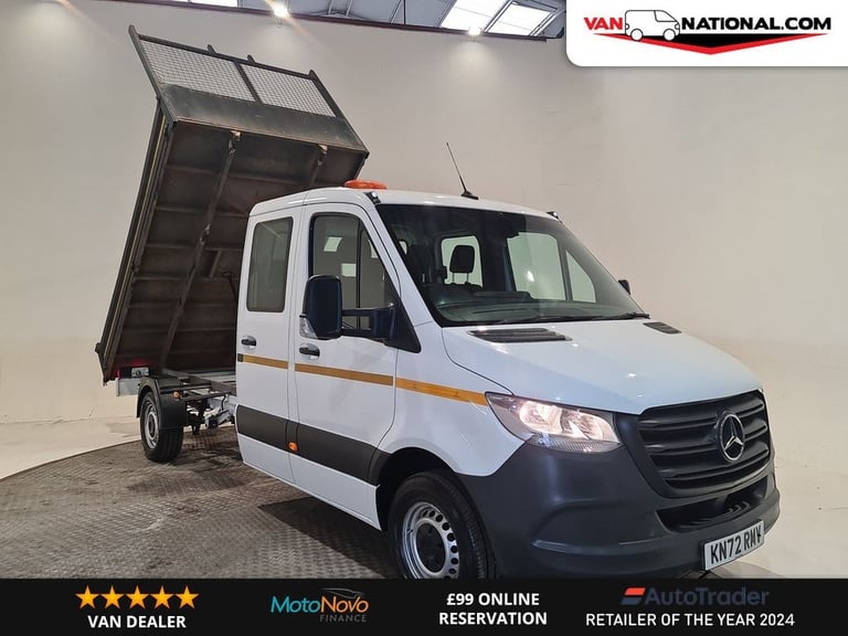 MERCEDES-BENZ SPRINTER 2.0 315 CDI L3 RWD 143 BHP D/CAB TIPPER DIESEL