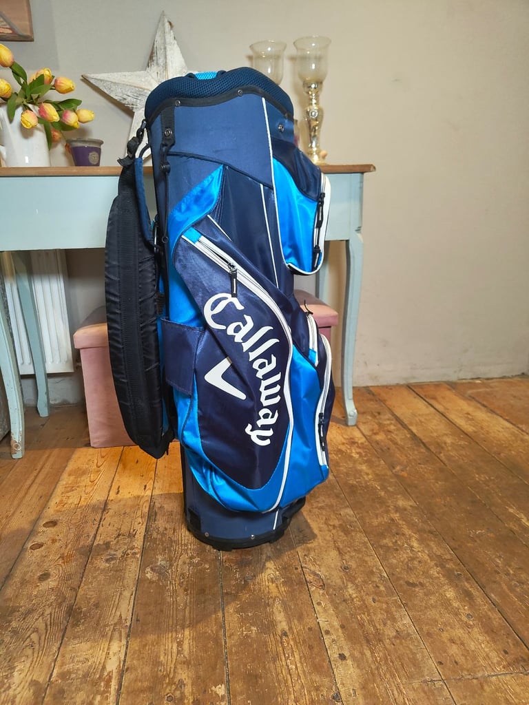 Callaway X Series Golf Cart Bag – Blue & Navy, Lightweight, Excellent Condition