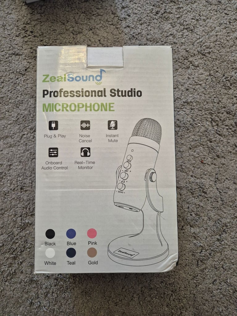 image for zealsound USB Microphone, PC Phone Podcast Mic, Condenser Gaming microphones