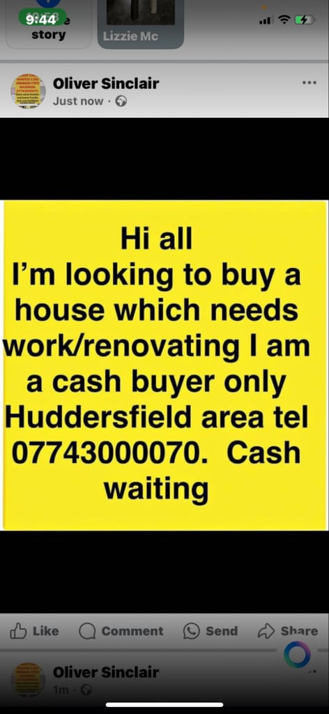 Any one selling a run down property in Huddersfield 
