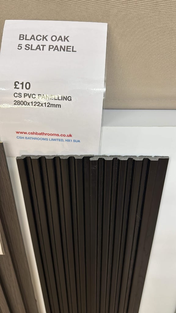 waterproof pvc cladding shower kitchen office 3m x 25cm x 8mm